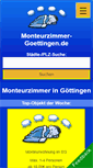Mobile Screenshot of monteurzimmer-goettingen.de