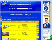 Tablet Screenshot of monteurzimmer-goettingen.de
